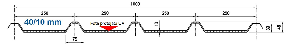 POLYPLAST G5 GRECA - 5 CUTE 40/10 - 10mm grosime