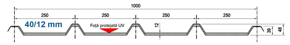 POLYPLAST G5 GRECA - 5 CUTE 40/10 - 12mm grosime